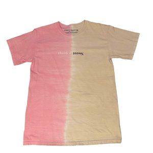 Ariana Grande Official tour merch Pink x Cream split tie dye